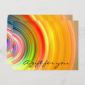 Cadeaubonnen Holografen Rainbow Beauty Studio Briefkaart (Voorkant / Achterkant)