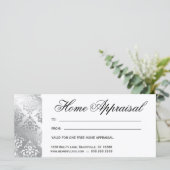 Cadeaubonnen Home Appraisal Real Estate Silver (Staand voorkant)