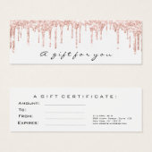 Cadeaubonnen laden weinig witte makreel klein mini visitekaartjes (Voorkant /achterkant)