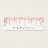 Cadeaubonnen laden weinig witte makreel klein mini visitekaartjes (Voorkant)