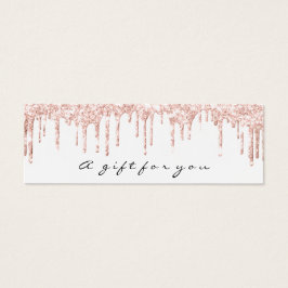 Cadeaubonnen laden weinig witte makreel klein mini visitekaartjes