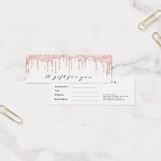 Cadeaubonnen laden weinig witte makreel klein mini visitekaartjes (Kantoor)