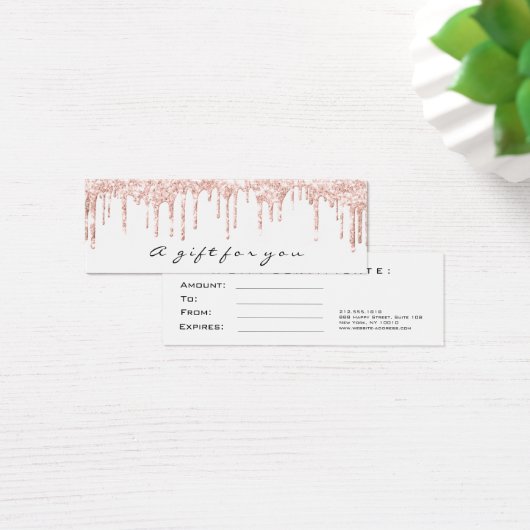 Cadeaubonnen laden weinig witte makreel klein mini visitekaartjes (Bureau)