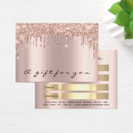 Cadeaubonnen maken een compacte goudmakreel visitekaartje (Bureau)