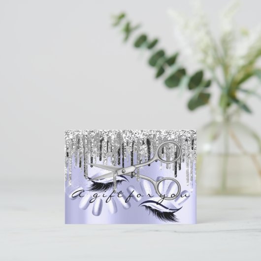 Cadeaubonnen met certificaat Haarlijst Nail Silver (Staand voorkant)