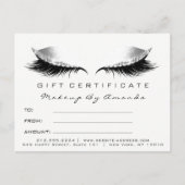 Cadeaubonnen met certificaatstreepjes Verlengingsc Briefkaart (Voorkant)