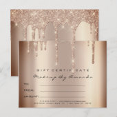 Cadeaubonnen met certificaatstreepjes Verlengingsc Briefkaart (Voorkant / Achterkant)