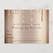 Cadeaubonnen met certificaatstreepjes Verlengingsc Briefkaart (Voorkant)