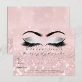 Cadeaubonnen met certificaatstreepjes Verlengingsc Briefkaart (Voorkant / Achterkant)