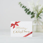 Cadeaubonnen met fijne kerst kortingskaartje (Staand voorkant)