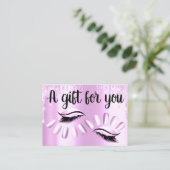 Cadeaubonnen met wieltjes Stijllijst Nails roze sc Visitekaartje (Staand voorkant)