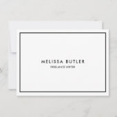 Cadeaubonnen minimalistisch notitiekaartje (Voorkant)