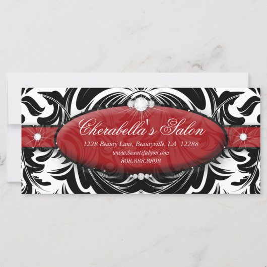 Cadeaubonnen Mode Salon Jewelry Damask (Voorkant)