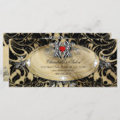 Cadeaubonnen Mode Salon Jewelry Zebra Bow (Voorkant / Achterkant)