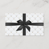 Cadeaubonnen Modern Black Ribbon Luxury Quilt Kortingskaartje (Voorkant)