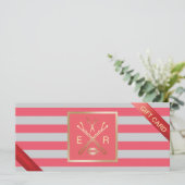 Cadeaubonnen | Modern Coral Grey Beauty Salon (Staand voorkant)