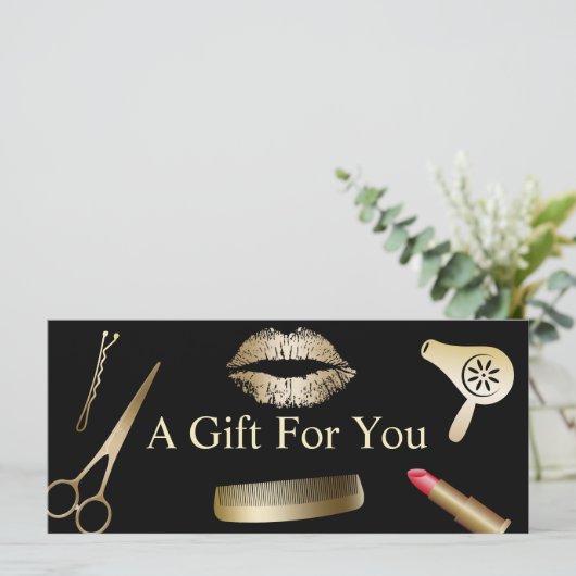 Cadeaubonnen | Modern Gold Beauty Salon (Staand voorkant)