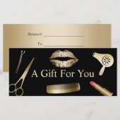 Cadeaubonnen | Modern Gold Beauty Salon (Voorkant / Achterkant)