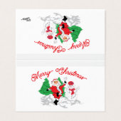 Cadeaubonnen : Prettig Kerstfeest Kaart (Buitenkant ongevouwen)