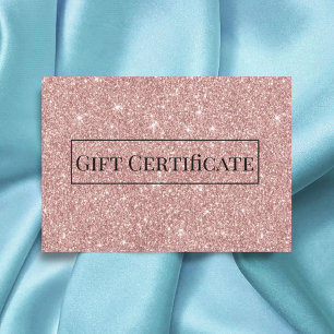 Cadeaubonnen Roos Gold Glitter Salon Spa
