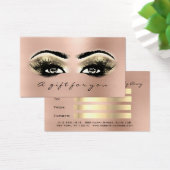 Cadeaubonnen Roos Gold Lashes Makeup Visitekaartje (Bureau)