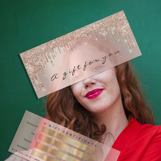 Cadeaubonnen Roos Gold Makeup Hair Nails Lash Kaart