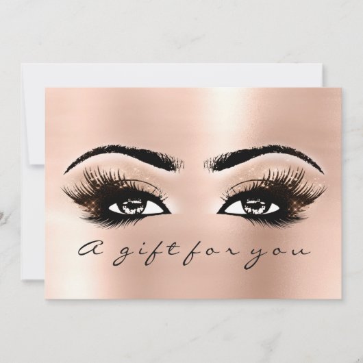 Cadeaubonnen Roos Lashes Beauty Makeup (Voorkant)