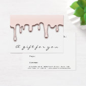 Cadeaubonnen Roos Roze Makeup Hair Nails Drivers Visitekaartje (Bureau)