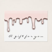 Cadeaubonnen Roos Roze Makeup Hair Nails Drivers Visitekaartje (Voorkant)