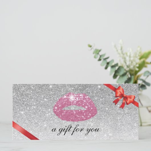 Cadeaubonnen | Roze lampen Modern Silver Salon (Staand voorkant)