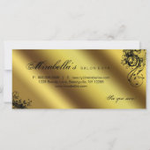 Cadeaubonnen Salon Spa Gold Floral Butterfly (Achterkant)