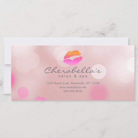 Cadeaubonnen Salon Spa Pink Lips & Licht (Achterkant)