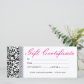 Cadeaubonnen Salon Spa roze kroonjuwelen (Staand voorkant)