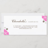 Cadeaubonnen Salon Tropical Flower roze brown (Achterkant)