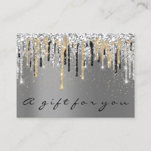 Cadeaubonnen Schoonheid Winkelen Haar Nails Silver Visitekaartje