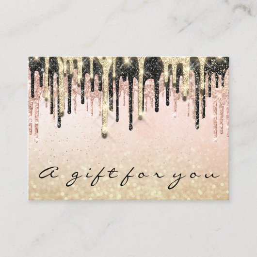 Cadeaubonnen Schoonheid Winkelende nestaarten Glam Visitekaartje (Voorkant)