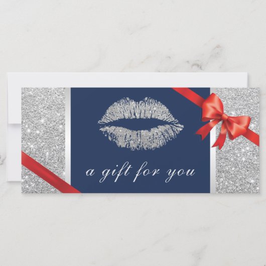 Cadeaubonnen | Silver Glam Lips Beauty Salon (Voorkant)