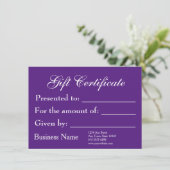 Cadeaubonnen Sjabloon Generieke nieuwe waardenbegr (Staand voorkant)