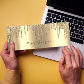 Cadeaubonnen sturen Faux Gold Makeup Small Mini Visitekaartjes