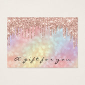 Cadeaubonnen sturen Holograpic Makeup Mighty Visitekaartje (Voorkant)