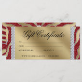 Cadeaubonnen Tanning Salon Jewelry Kerstmis (Voorkant / Achterkant)