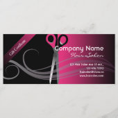 Cadeaubonnen trendy zwart-roze design (Voorkant)