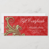 Cadeaubonnen Uittreksel Salon Glitter Swirl Red Go (Voorkant)