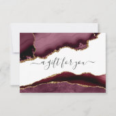 Cadeaubonnen van Bourgogne en Gold Agate (Voorkant)