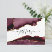 Cadeaubonnen van Bourgogne en Gold Agate (Staand voorkant)