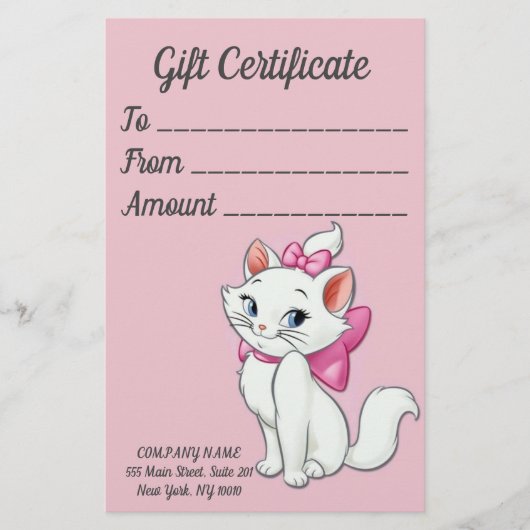 Cadeaubonnen voor 10 vellen briefpapier (Voorkant)