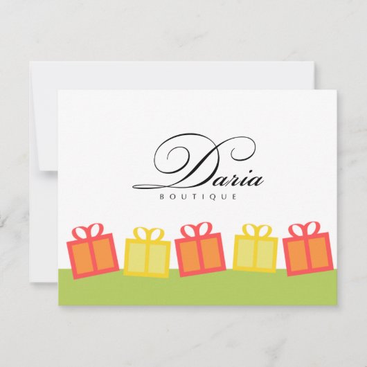 Cadeaubonnen voor detailhandel (Voorkant)