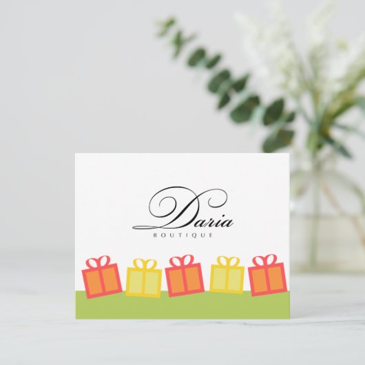 Cadeaubonnen voor detailhandel (Staand voorkant)