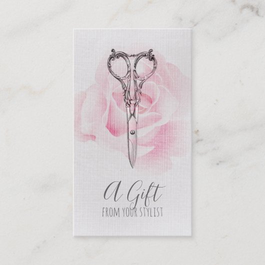 cadeaubonnen voor haarstylist kortingskaartje (Voorkant)