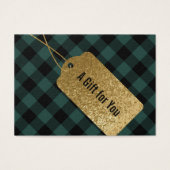 Cadeaubonnen voor Kaarten | Controle op groene buf Visitekaartjes (Voorkant)